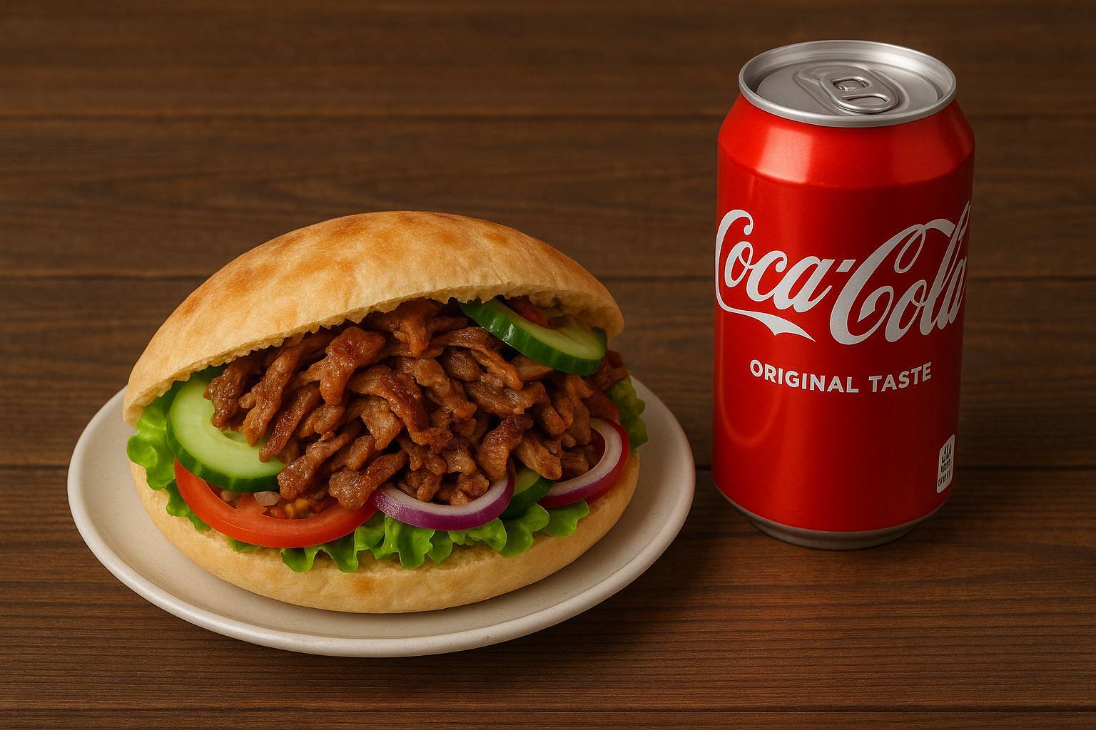 kebab, bread and coca cola pic.jpg